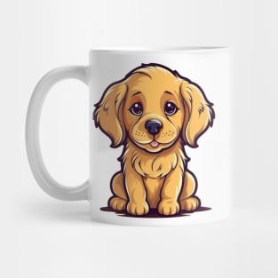 Cute Cartoon Golden Labrador Retriever Puppy Dog Mug
